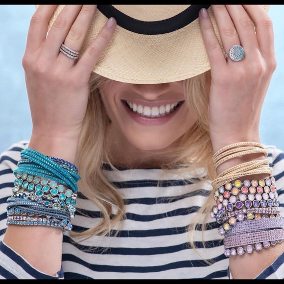 Laguna Wrap Star by Swarovski Touchstone Crystal bracelet BNIB - Picture 4 of 4